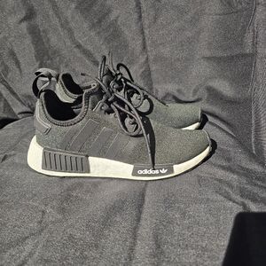 Adidas Black and White NMD R1 Shoes